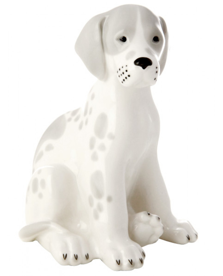 LOMONOSOV IMPERIAL PORCELAIN FIGURINE DOG DALMATIAN PUPPY